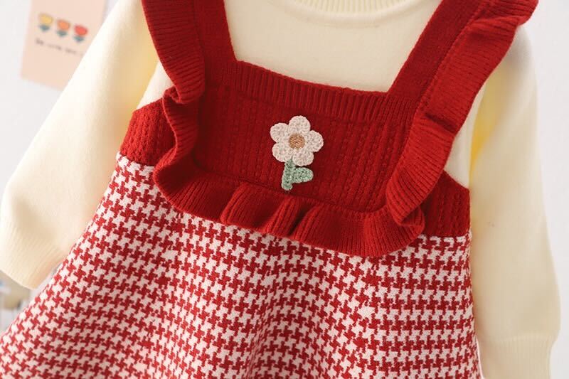 Herringbone winter dress