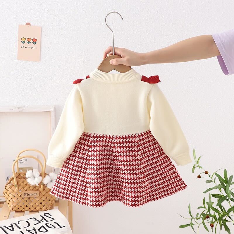 Herringbone winter dress