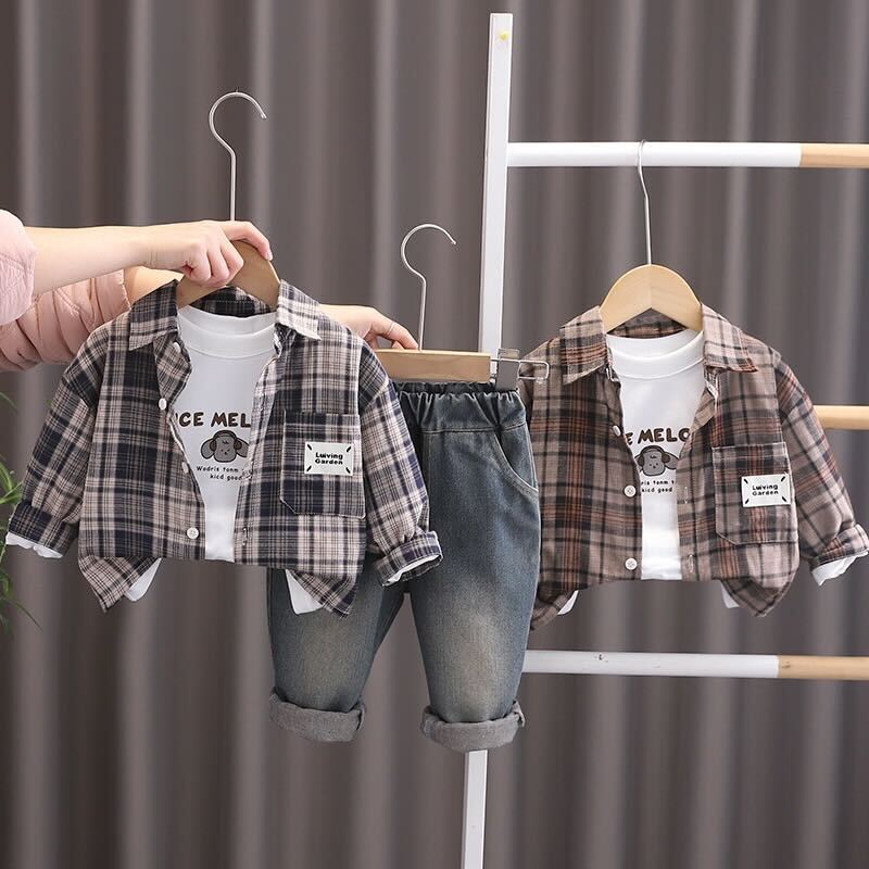 Checkered three piece set