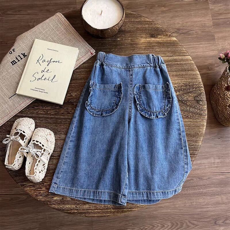 Embroidered top and denim set