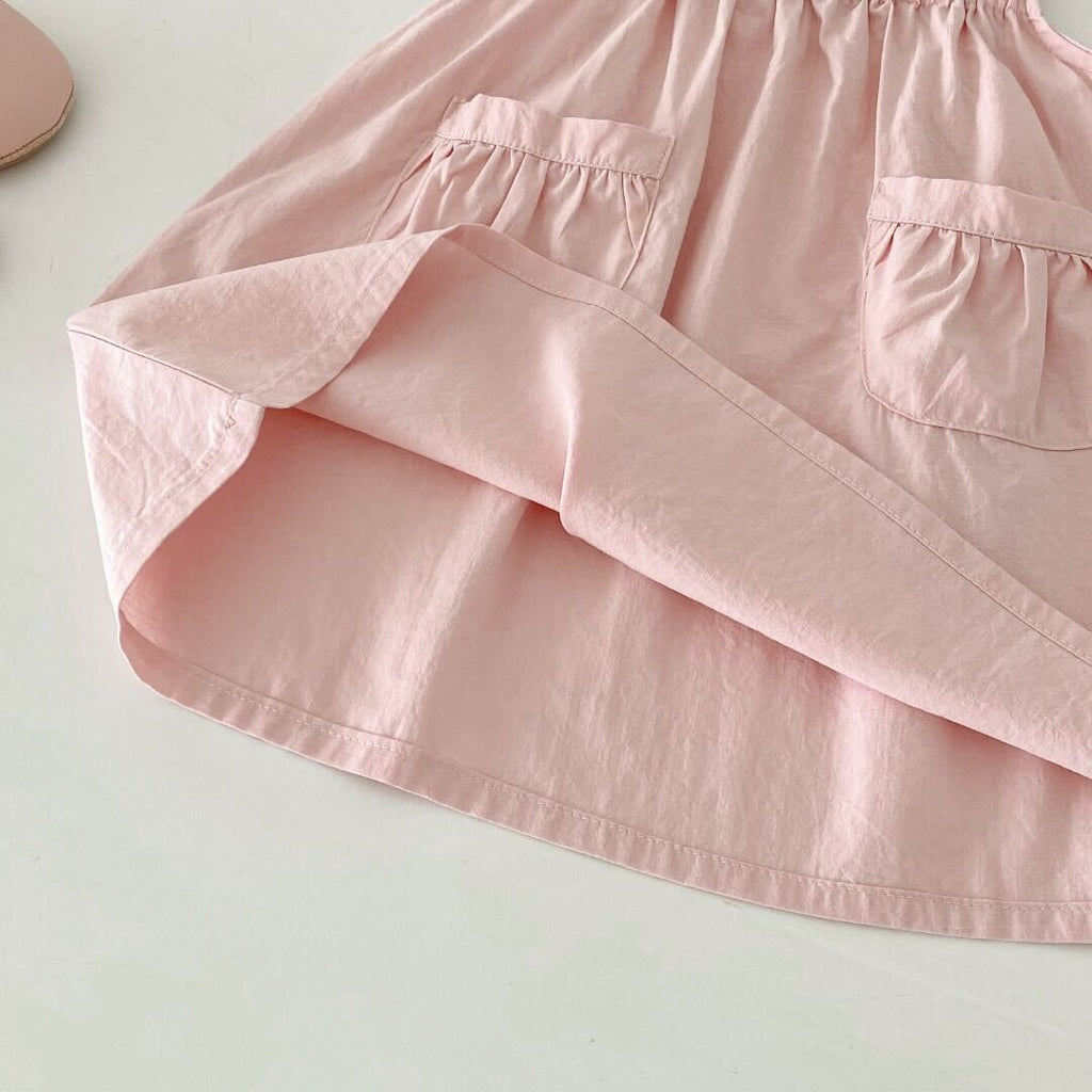 Double pocket dungaree dress and tshirt premium set