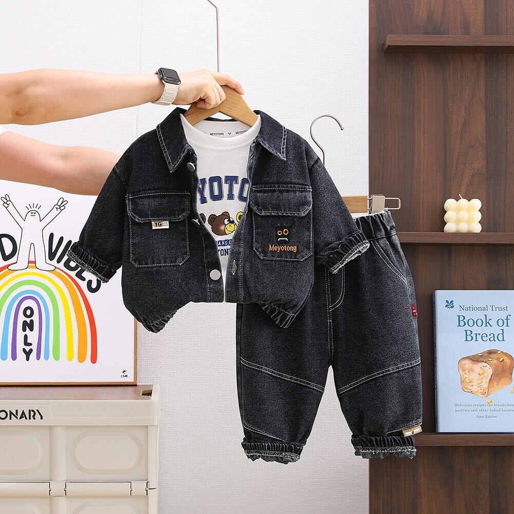 Premium denim jacket set