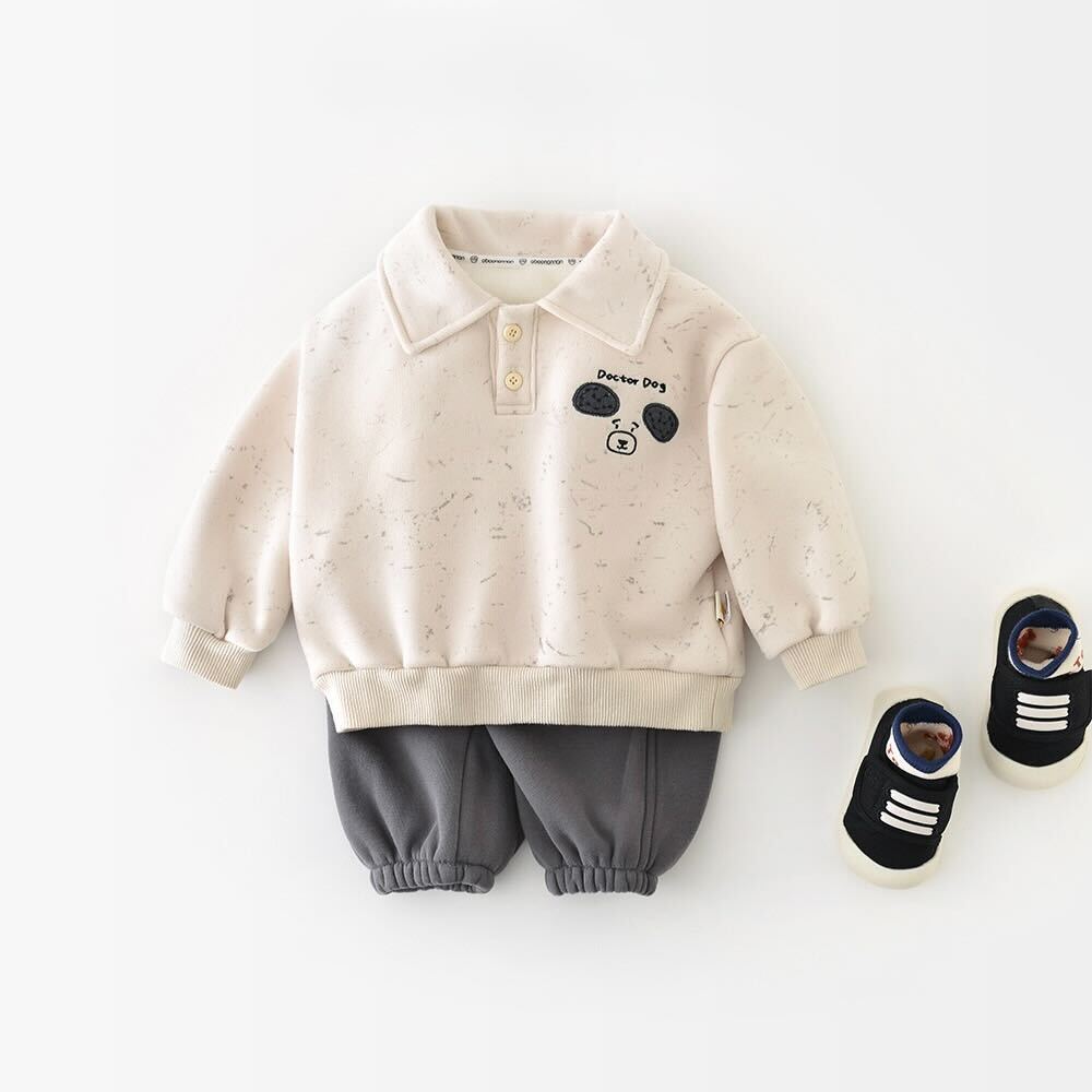 Doctor dog sweatshirt and pants winter premium set