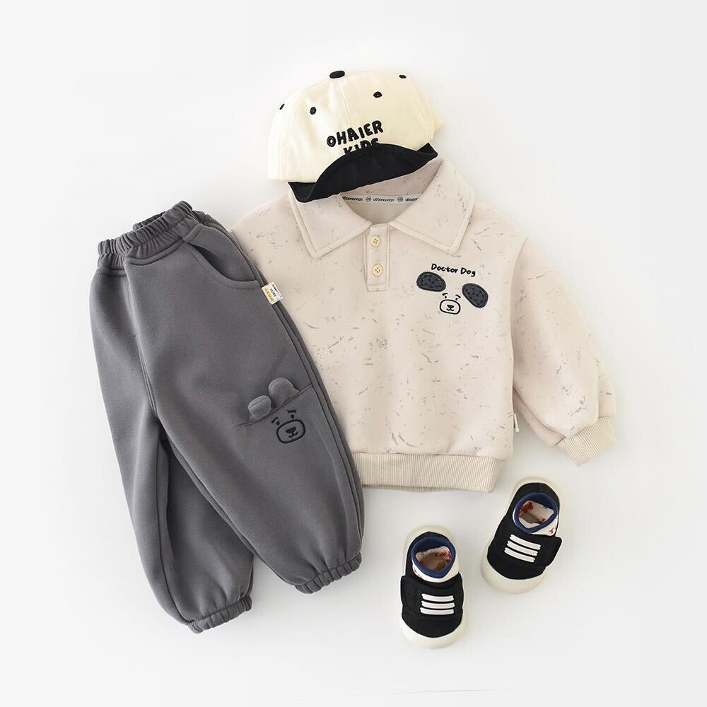 Doctor dog sweatshirt and pants winter premium set