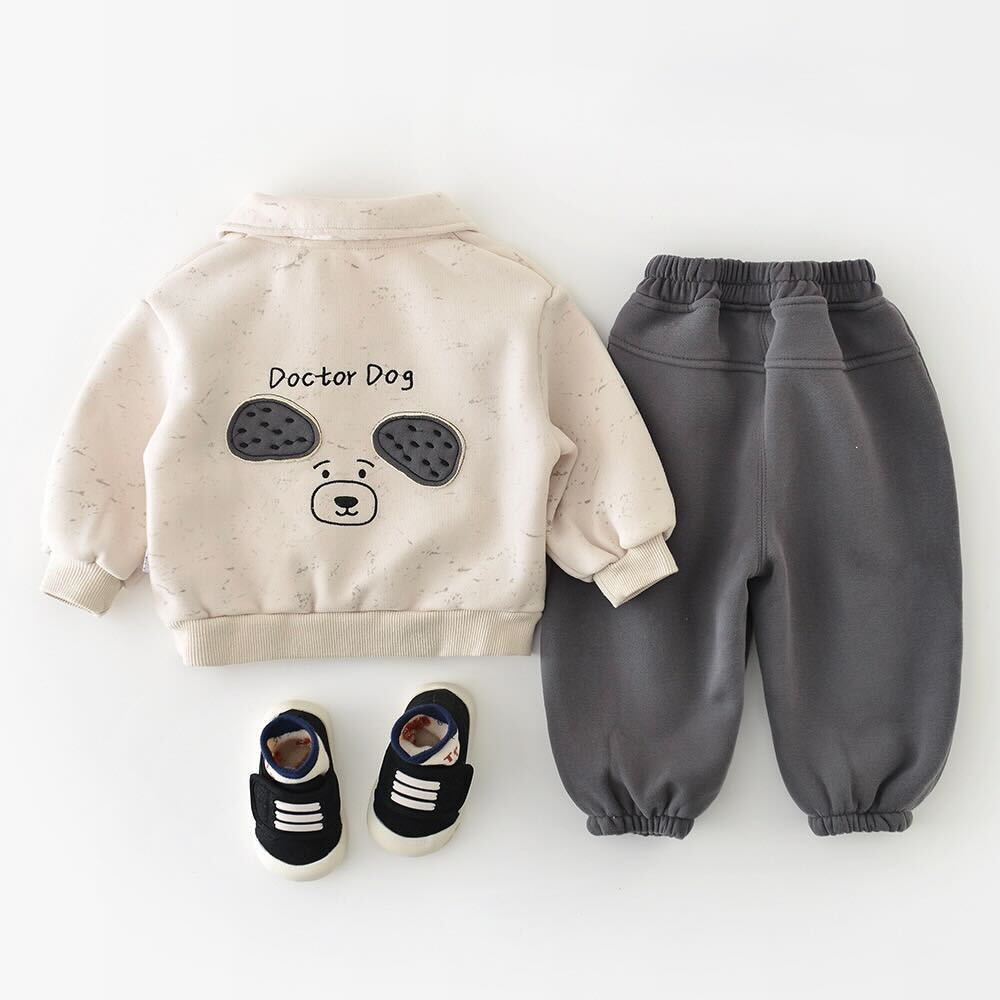 Doctor dog sweatshirt and pants winter premium set