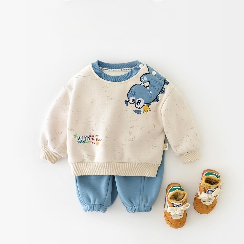 Dino sweatshirt and pants winter premium set