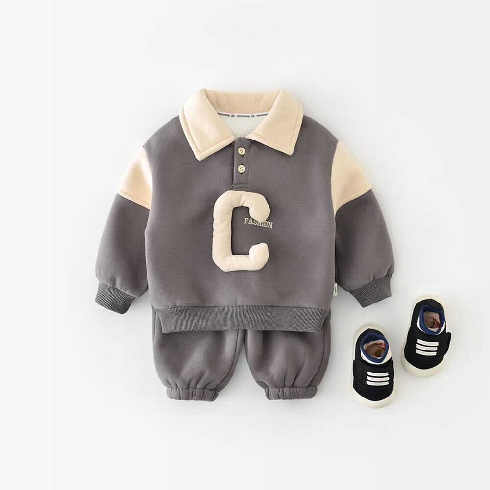 Polo sweatshirt and pants winter premium set
