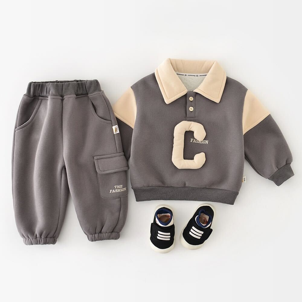 Polo sweatshirt and pants winter premium set