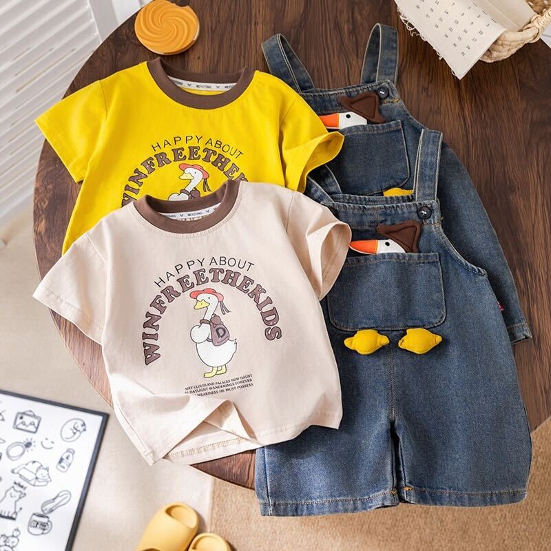 Duck dungaree set