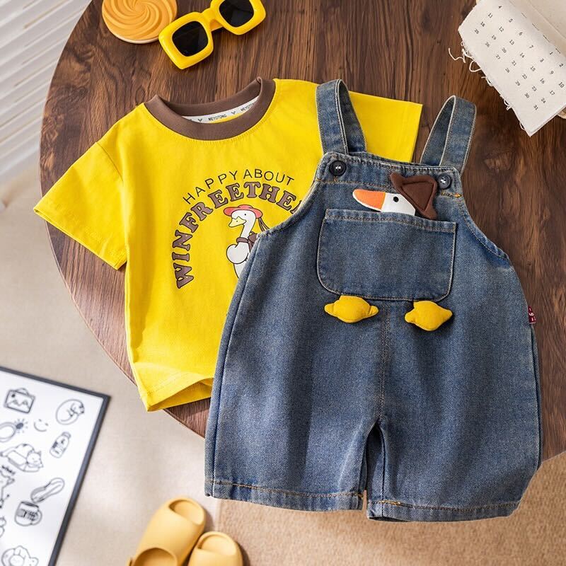 Duck dungaree set