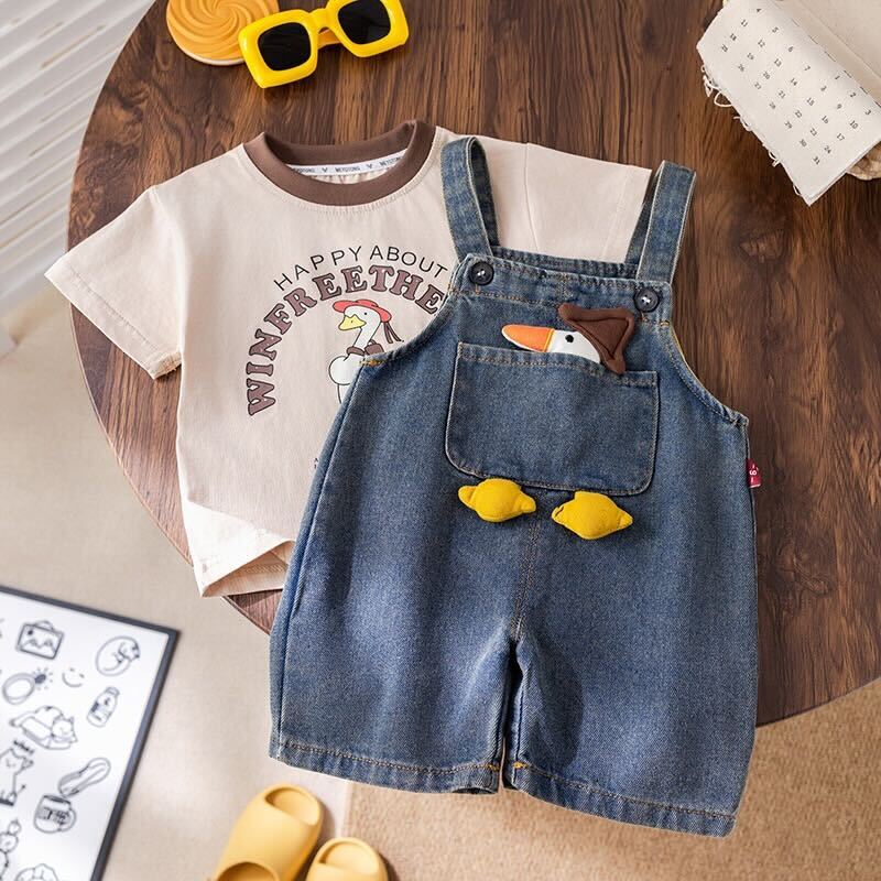 Duck dungaree set