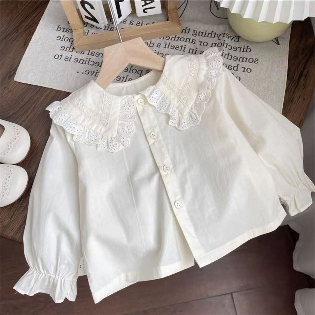 Flower dungaree and lace top set