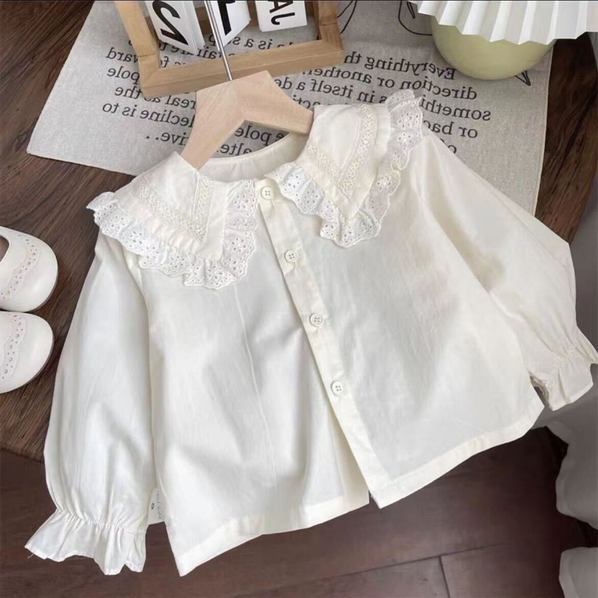 Flower dungaree and lace top set