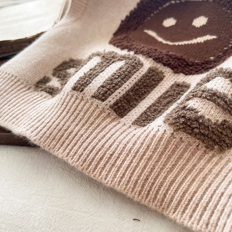 Smile sweater shirt and pants 3 piece set