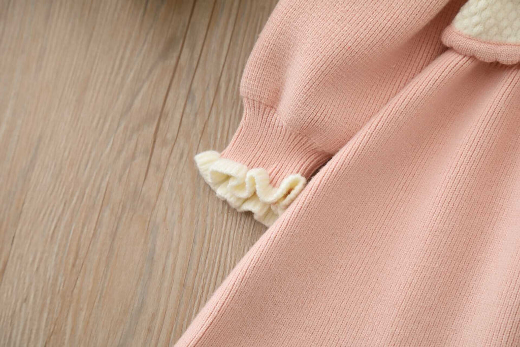 Vest style knitted winter dress