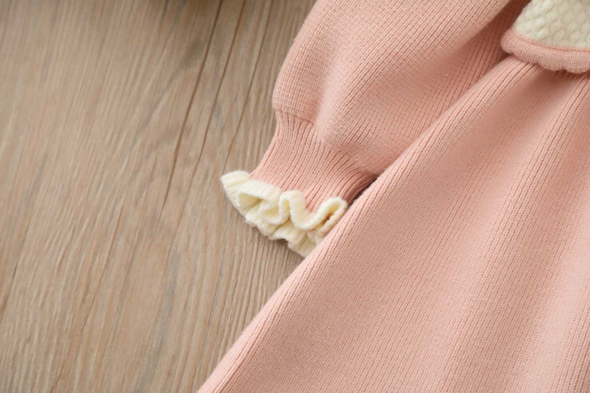 Vest style knitted winter dress