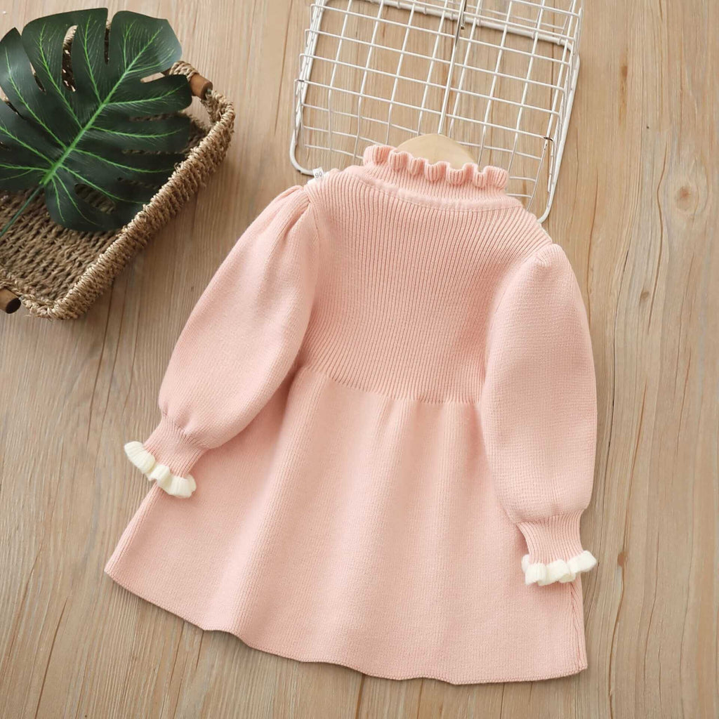 Vest style knitted winter dress