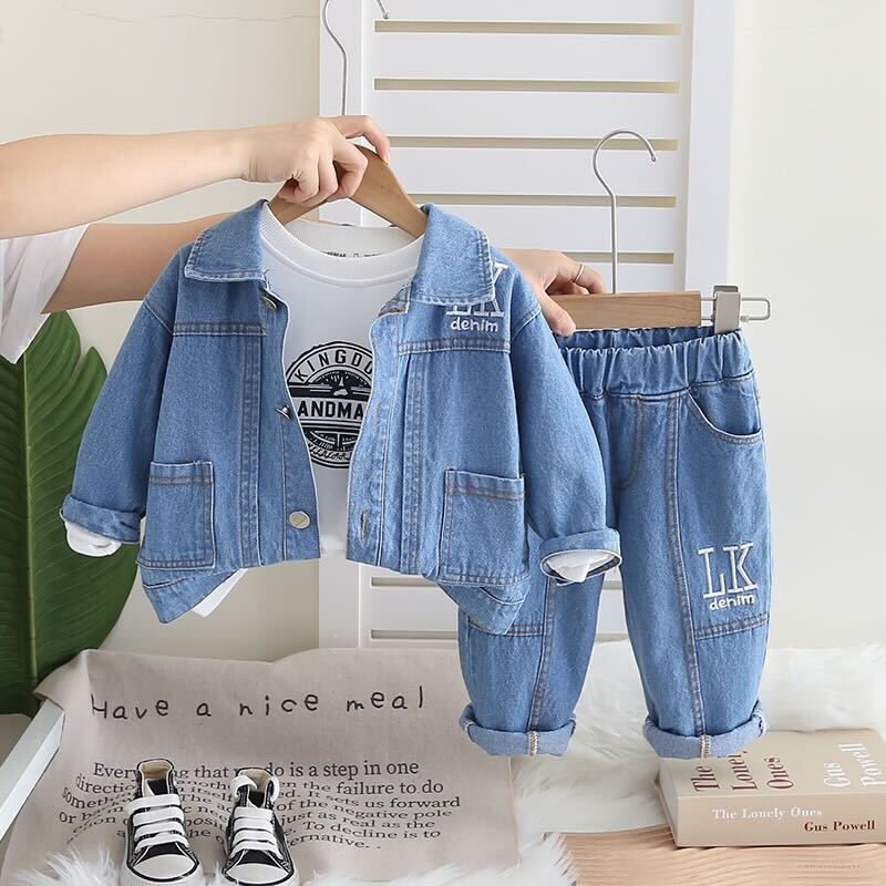 Denim set with tshirt
