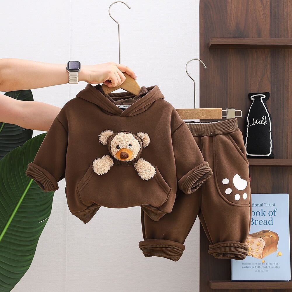 Dog hoodie winter set