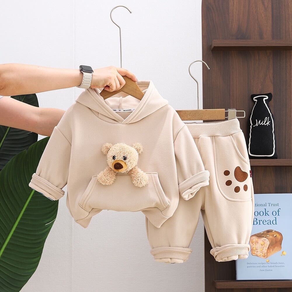 Dog hoodie winter set