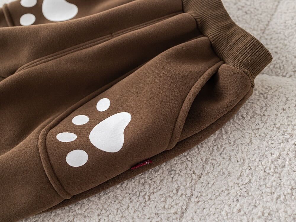 Dog hoodie winter set