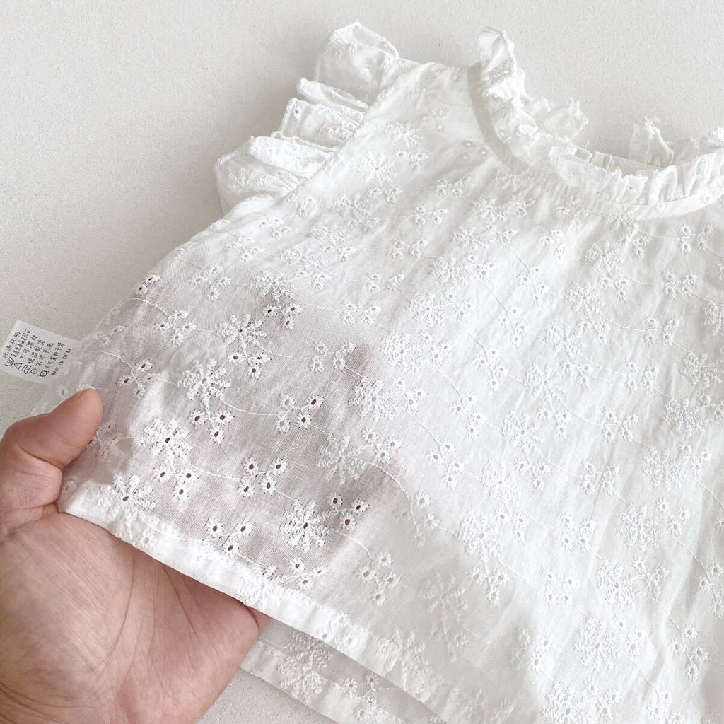 Lace top and shorts set