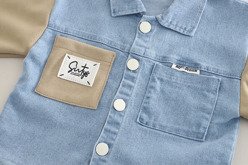 Denim premium set with tshirt