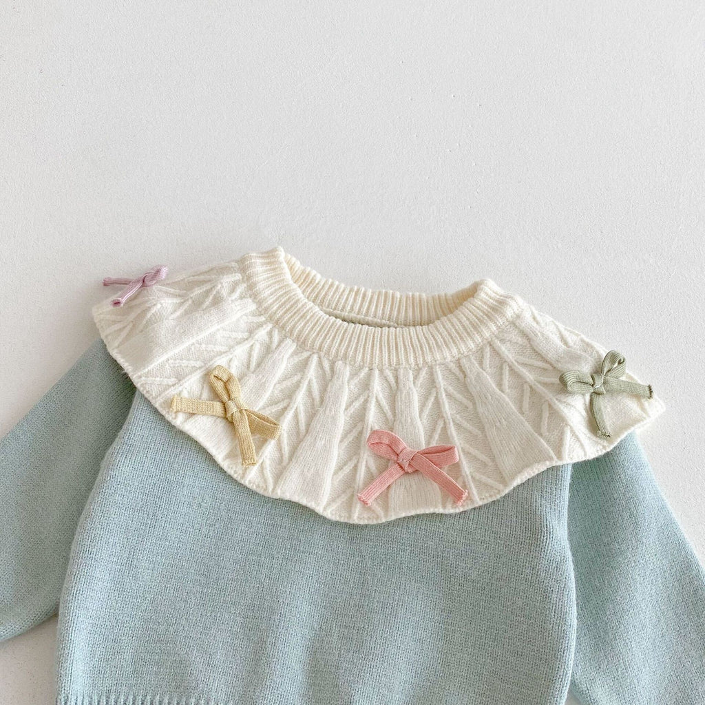 Knitted bow made set