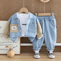 Denim premium set with tshirt