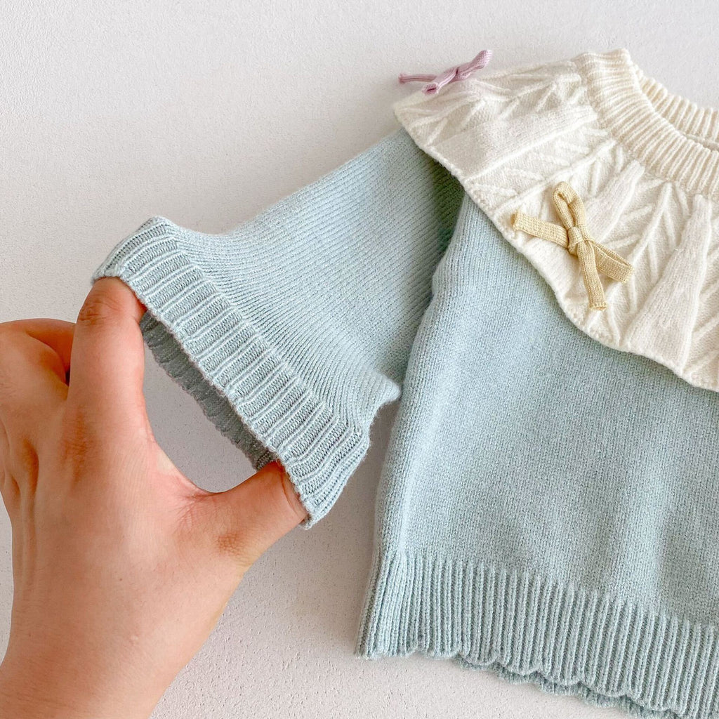 Knitted bow made set