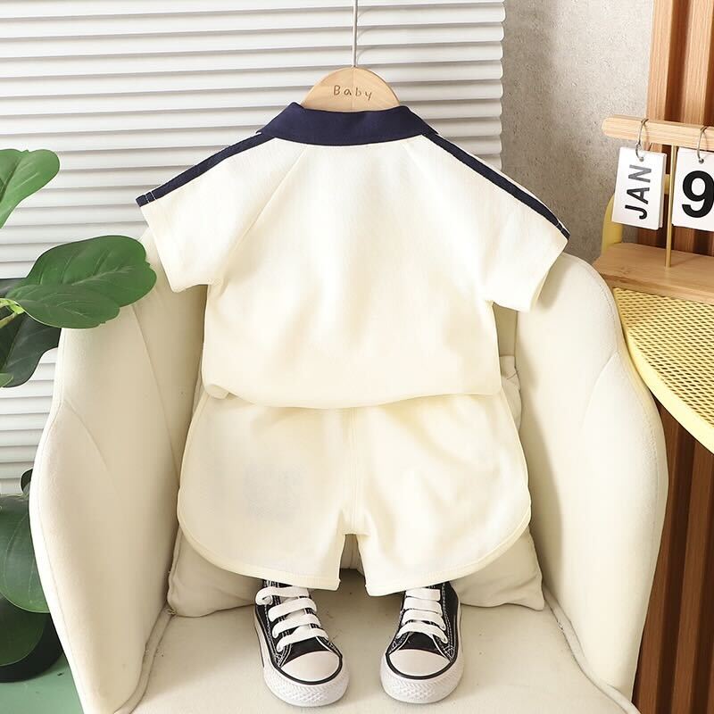Sports polo and shorts summer set