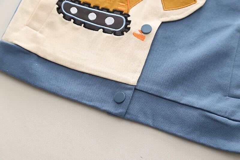 Dino jacket with tshirt and cargo set