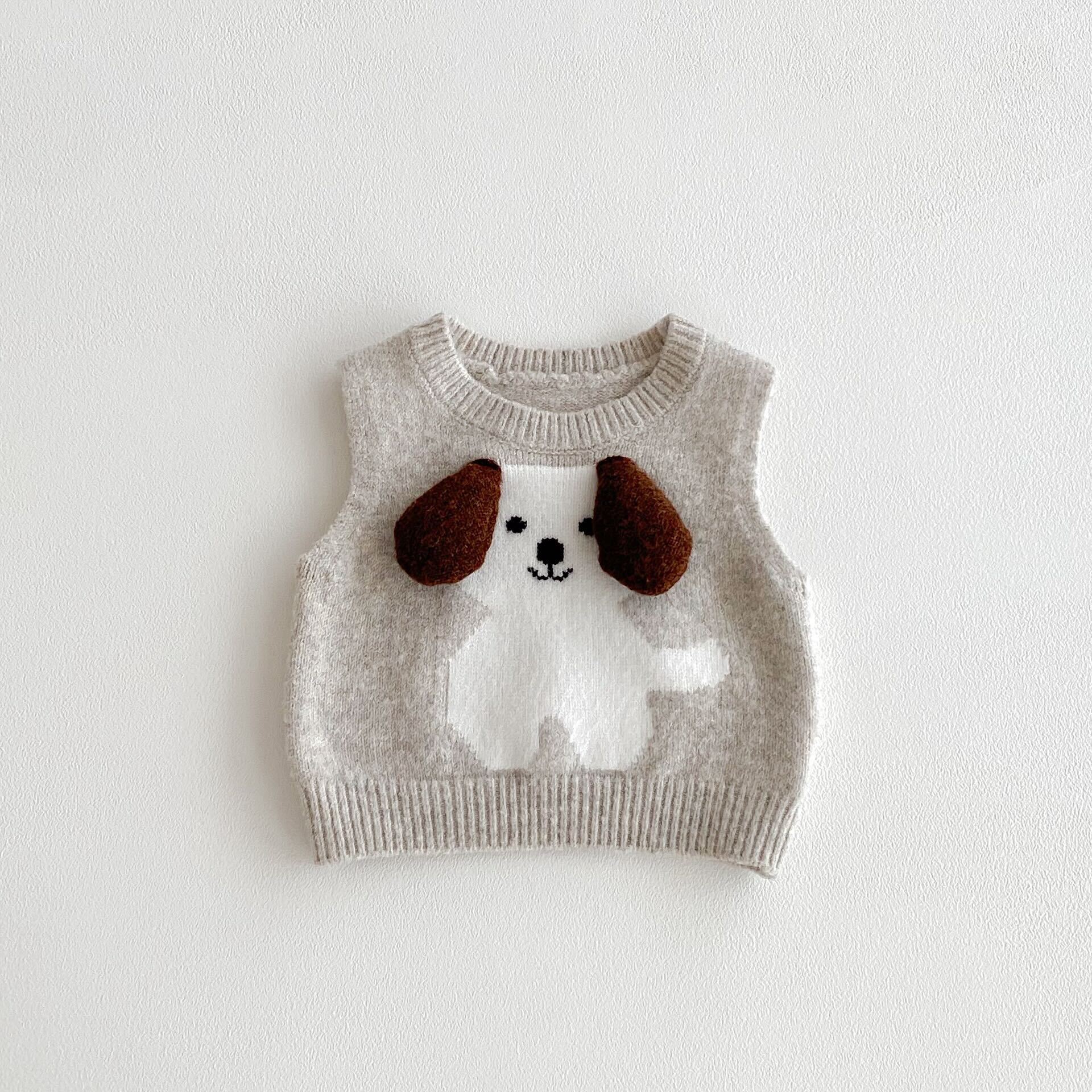 Dog sweater three piece set