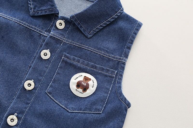 Denim vest summer set