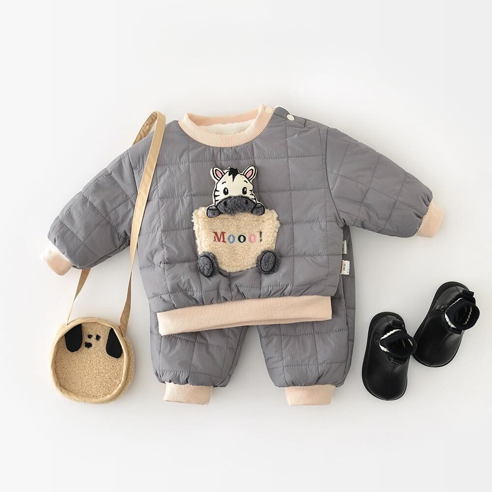 Cow winter fluffy set