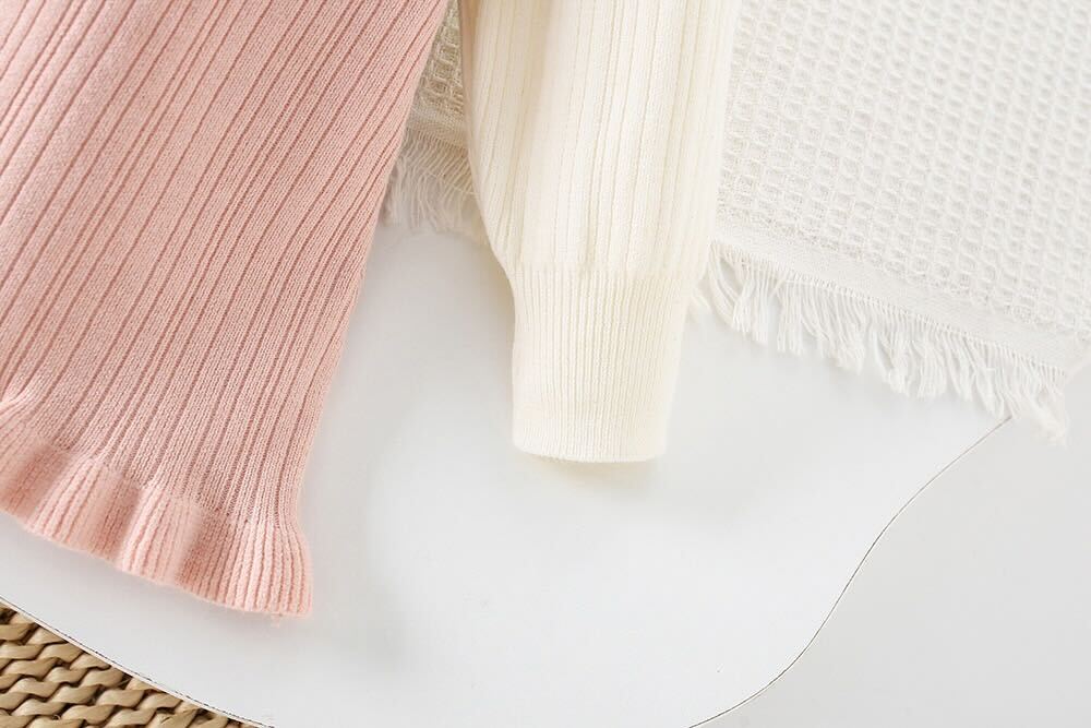 Bow knitted winter dress