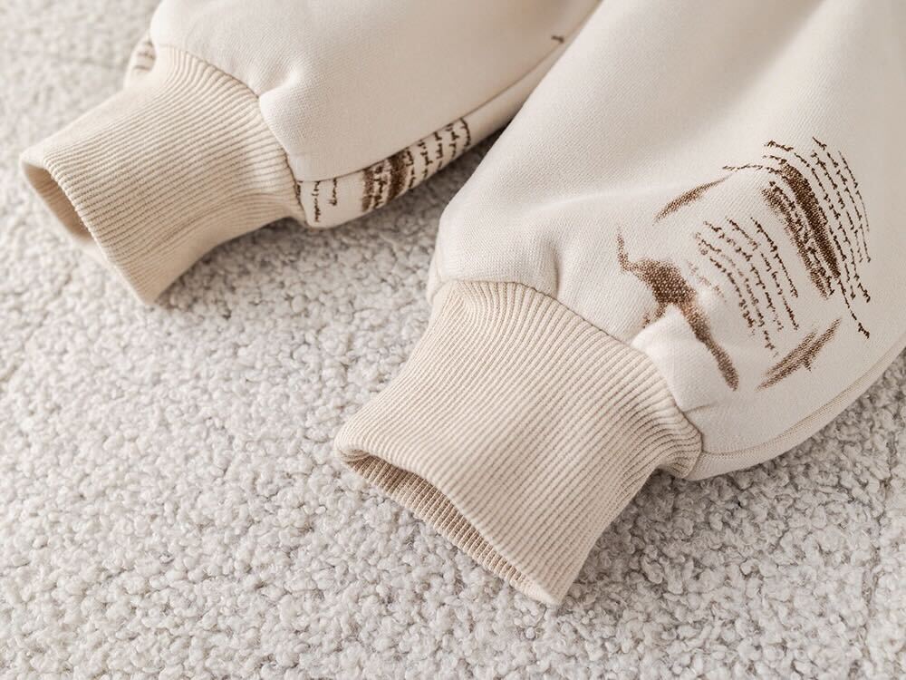 Puffer jacket three piece set