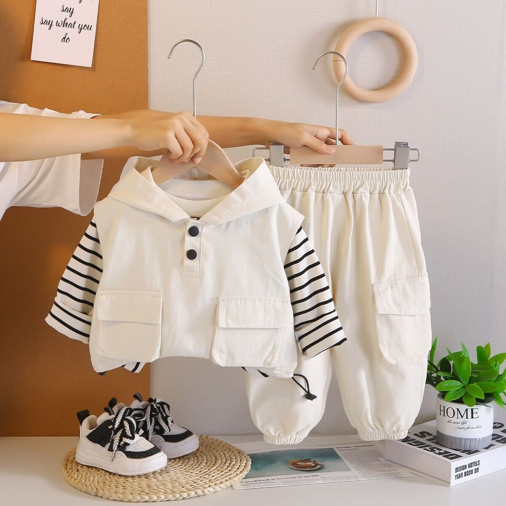 Hooded three piece set