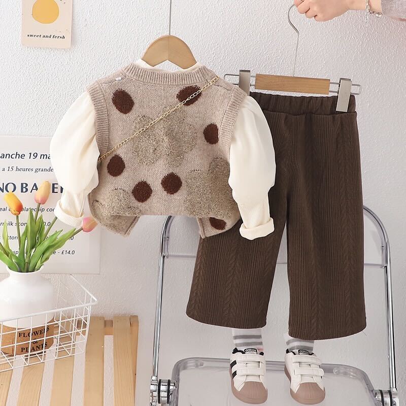 Sweater Pallazo three piece winter set