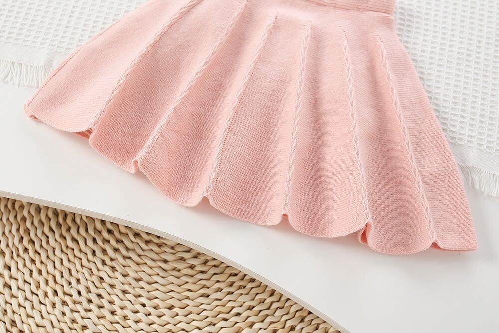 Heart made knitted winter set