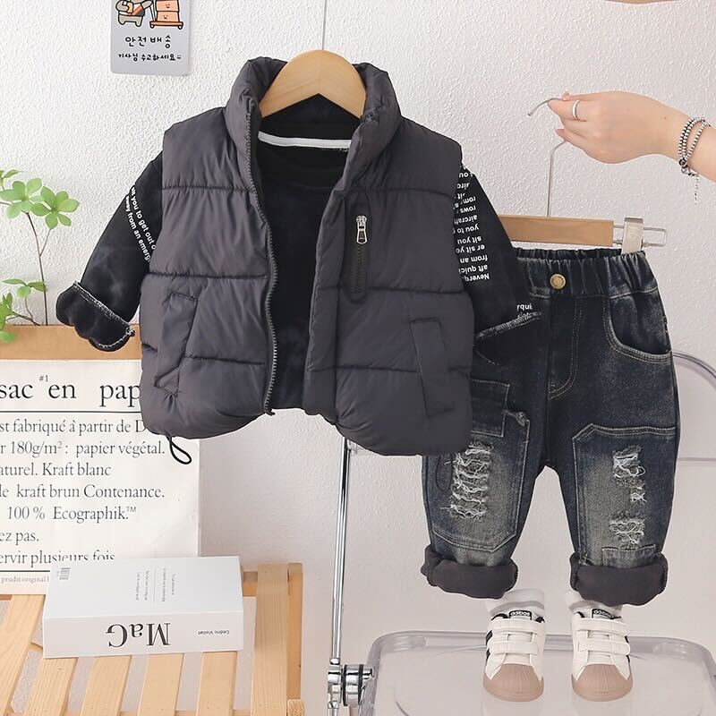 Puffer jacket 3 piece set
