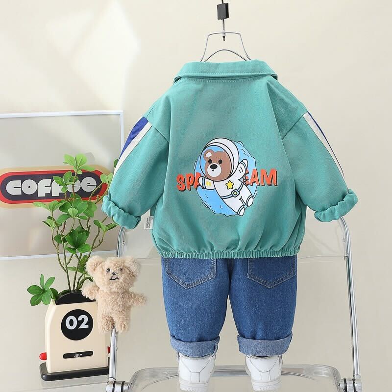 Astronaut bear jacket set