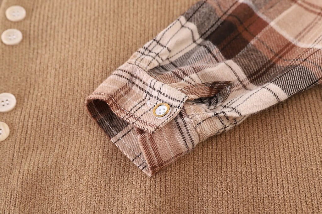 Side button sweater set