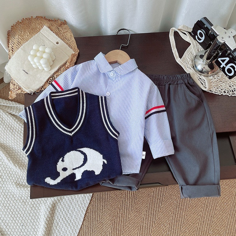 Elephant sweater winter set