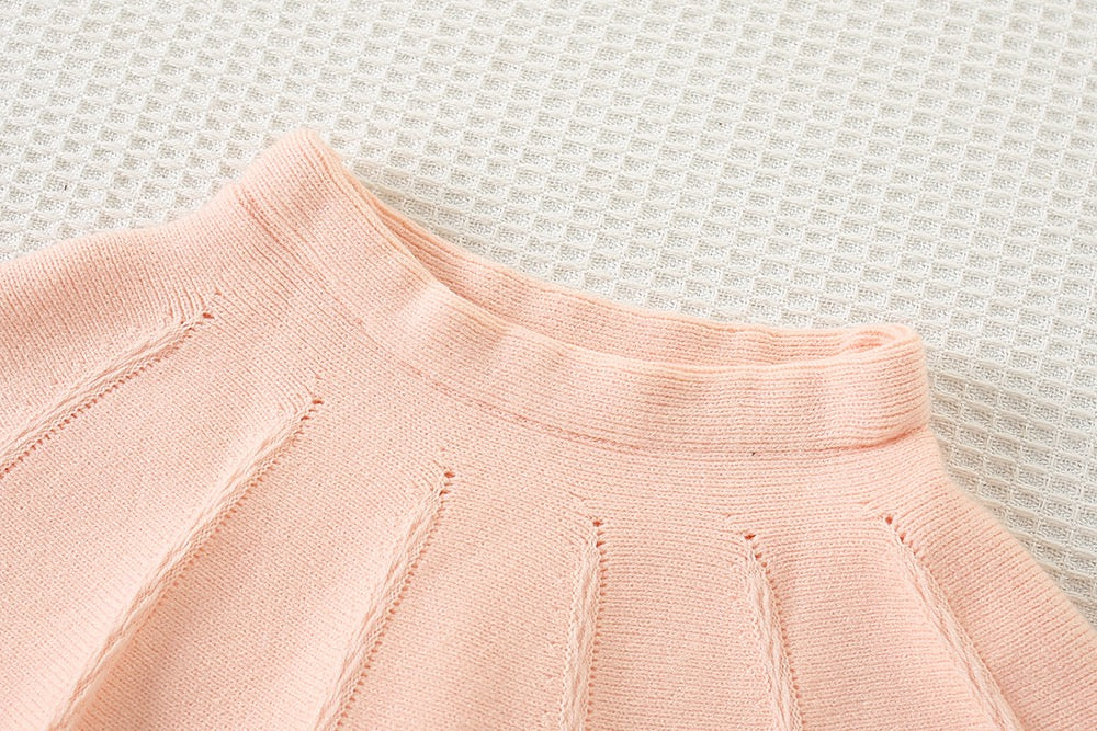 Bow made knitted winter set