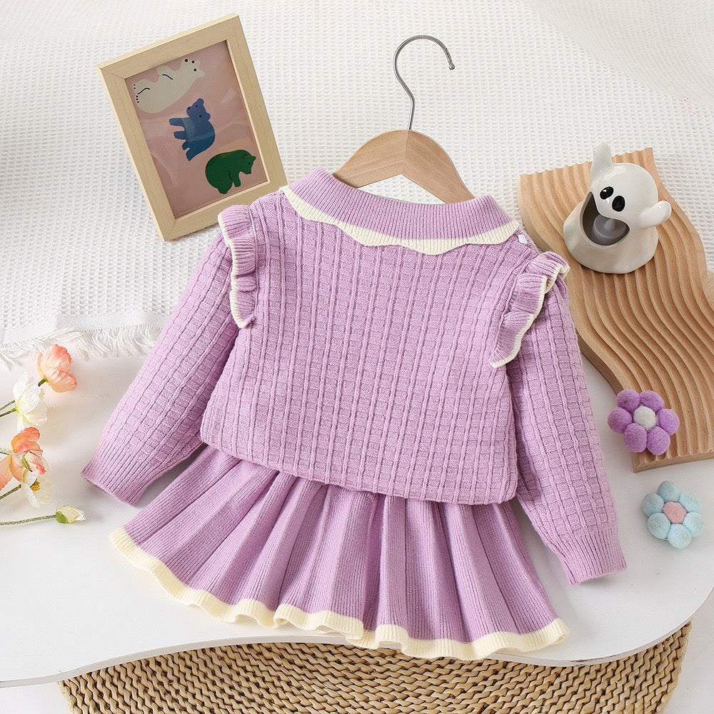 Bunny made knitted winter set